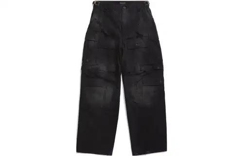 Balenciaga SS23 Casual Pants Loose Fit Unisex Black