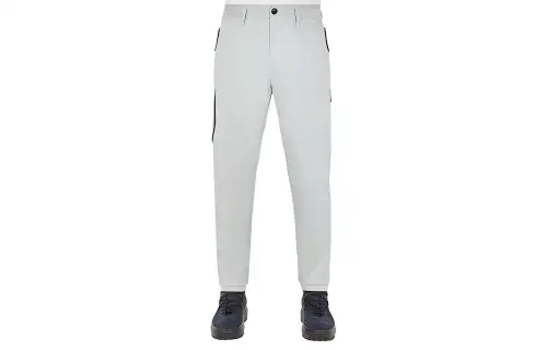 STONE ISLAND Casual Pants Men's Light Green Moderate Tapered Pants