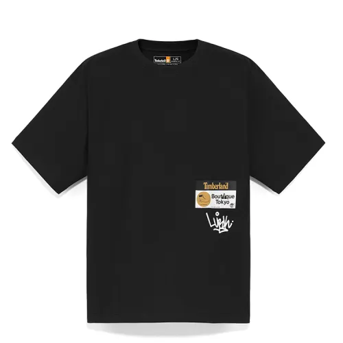 Timberland T Shirts Men's Black Crew Neck