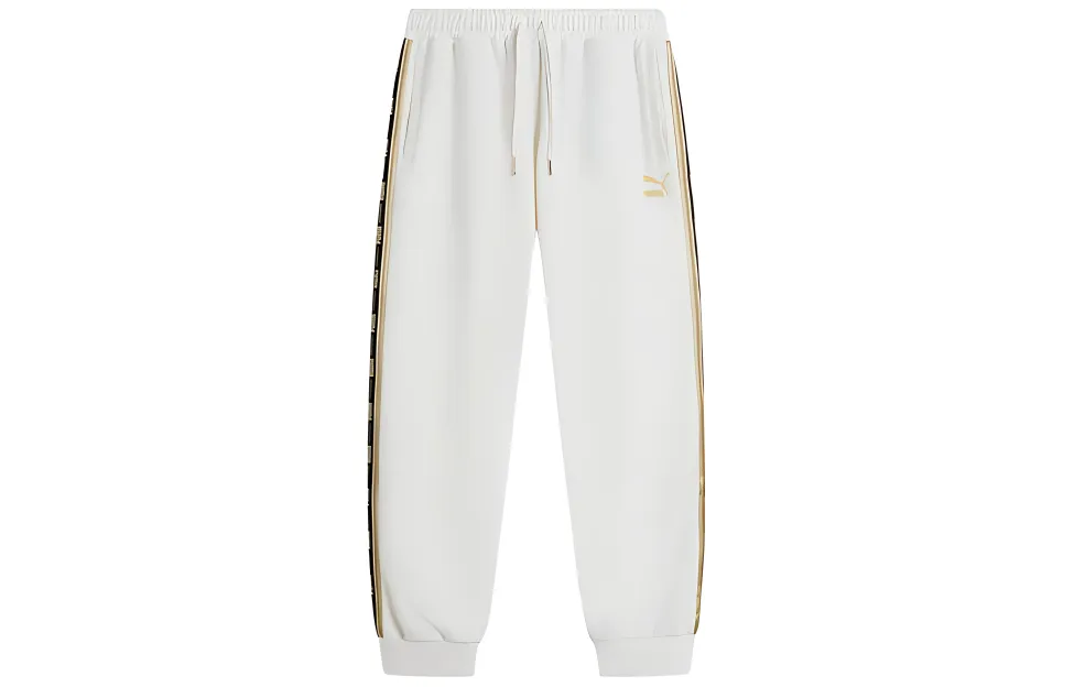 PUMA Knitted Sweatpants Men's White