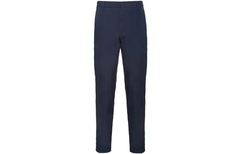 PRADA Casual Pants Men's Dark Blue Moderate Straight Fit Pants