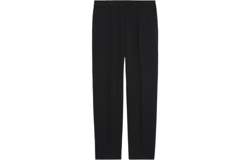 piped-trim cropped trousers