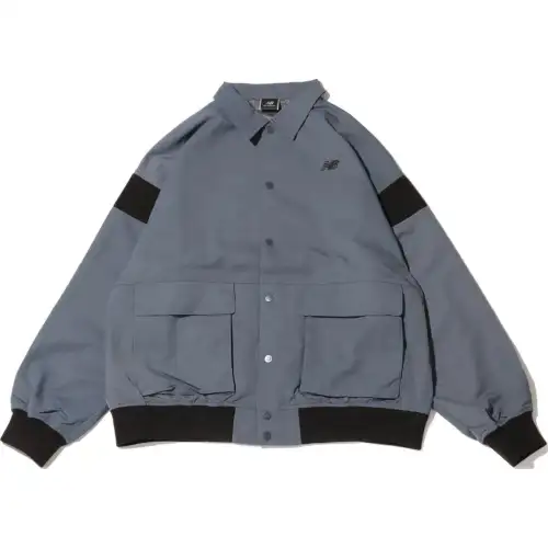 New Balance New Balance MET24 FW24 Outdoor Workwear Lapel Jackets & Coats Unisex Black Gray