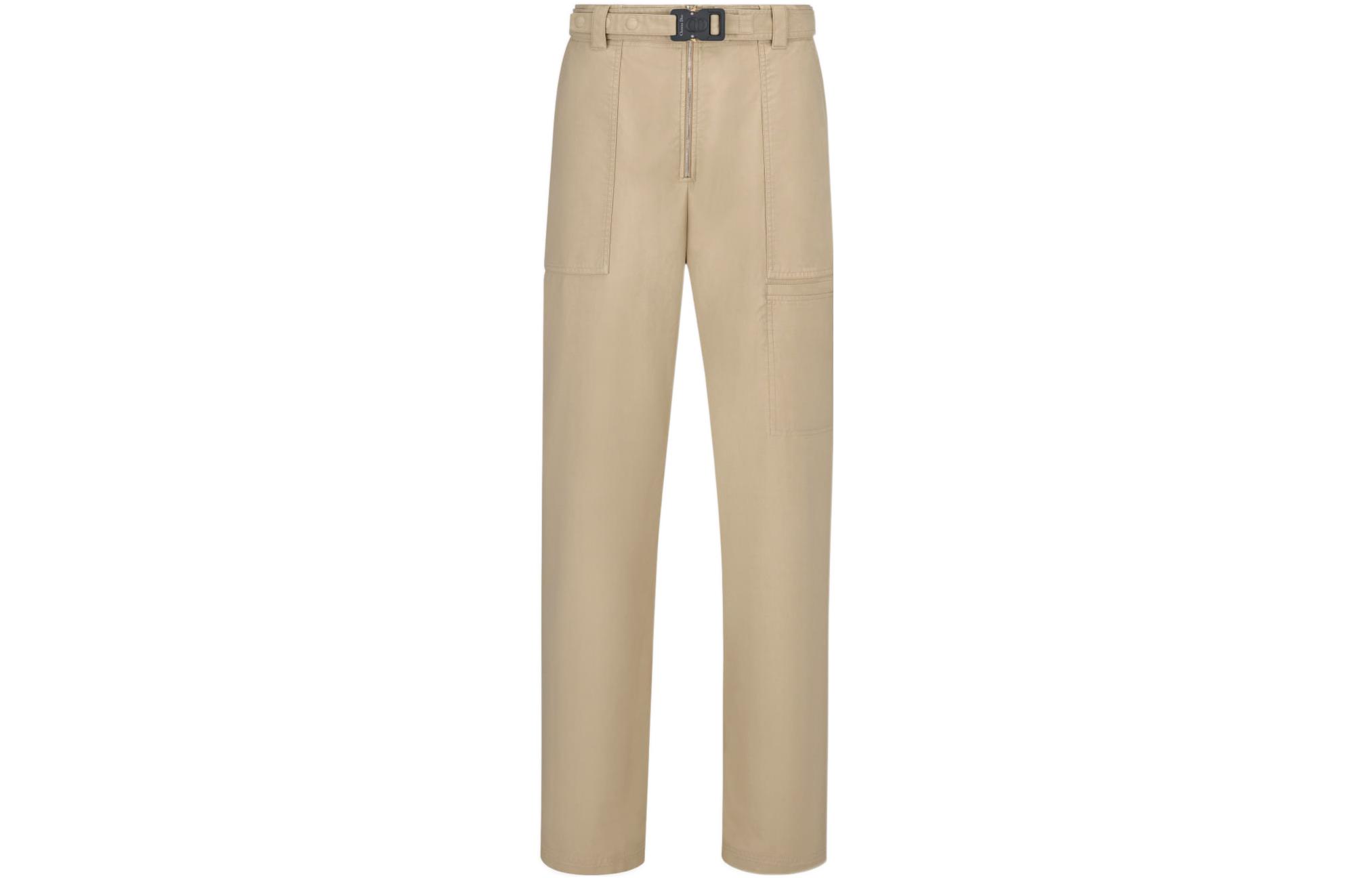 DIOR Homme Belted Straight Leg Pants