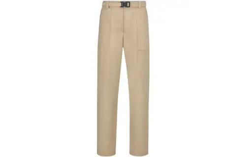 DIOR Homme Belted Straight Leg Pants