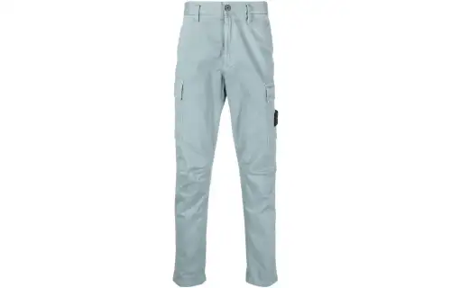 STONE ISLAND Casual Pants Men's Gray Moderate Straight Fit Pants