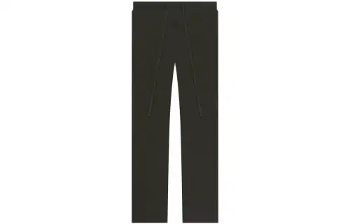 Fear of God Essentials SS23 LS Relaxed Trouser Off-Black Solid Color Drawstring American Heavy Casual Pants Men's Light Black