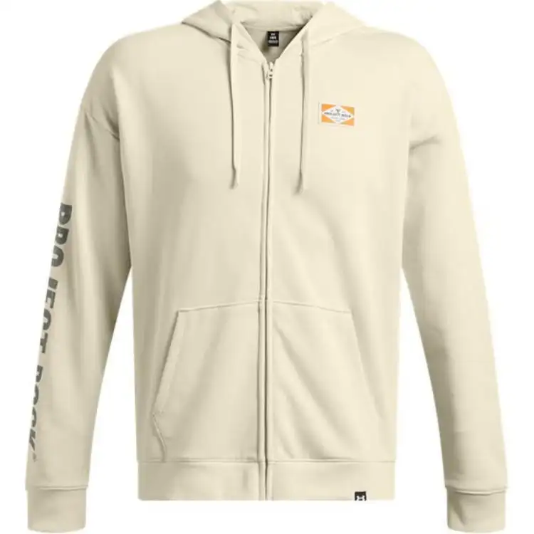 Under Armour Johnson Project Rock Jackets & Coats Men's Mink White Gray