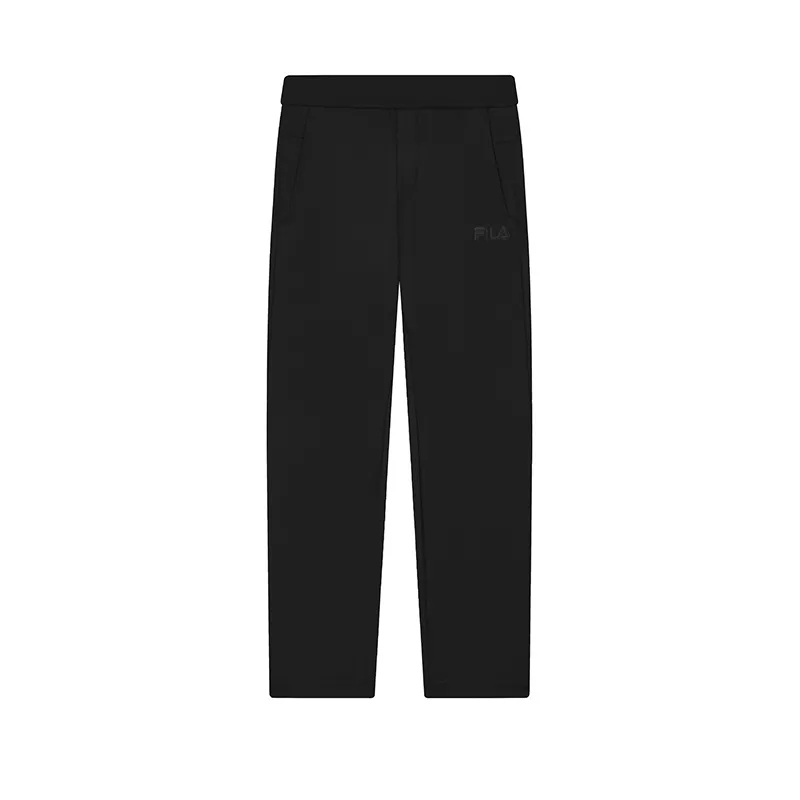 FILA Heritage Knitted Sweatpants Men's Jet Black Moderate Straight Fit Pants