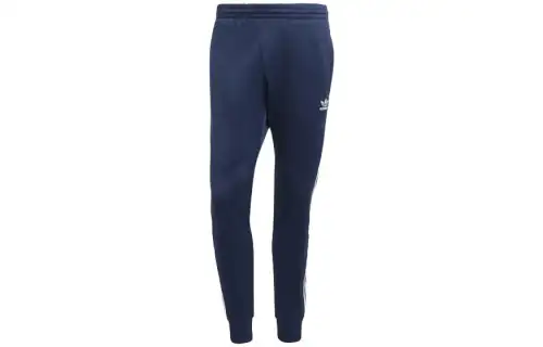 Adidas originals ADICOLOR CLASSICS SST TRACK Logo printed striped casual pants men's blue