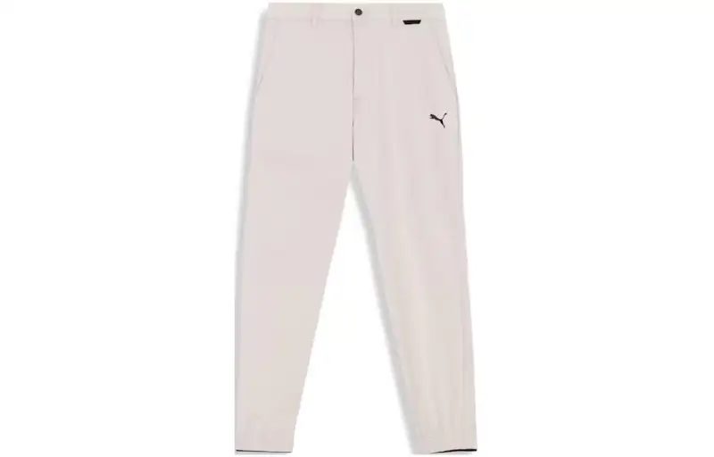 PUMA Casual Pants Men's Beige Moderate Tapered Pants
