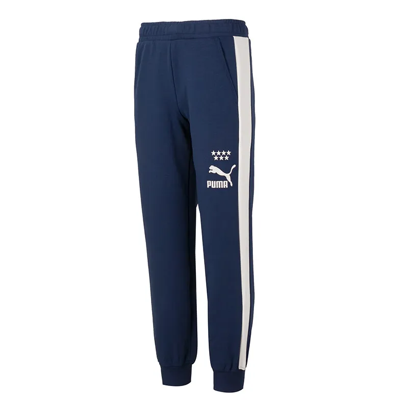 PUMA Knitted Sweatpants Men's Blue
