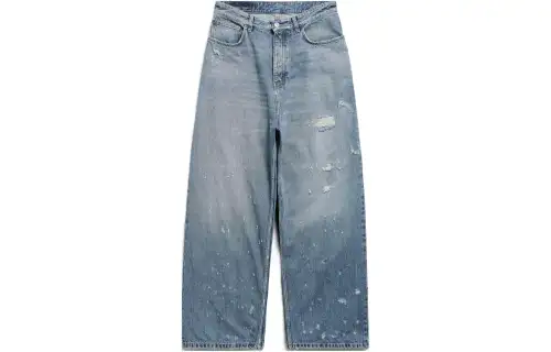 Balenciaga SS24 Casual Pants Loose Fit Unisex Blue