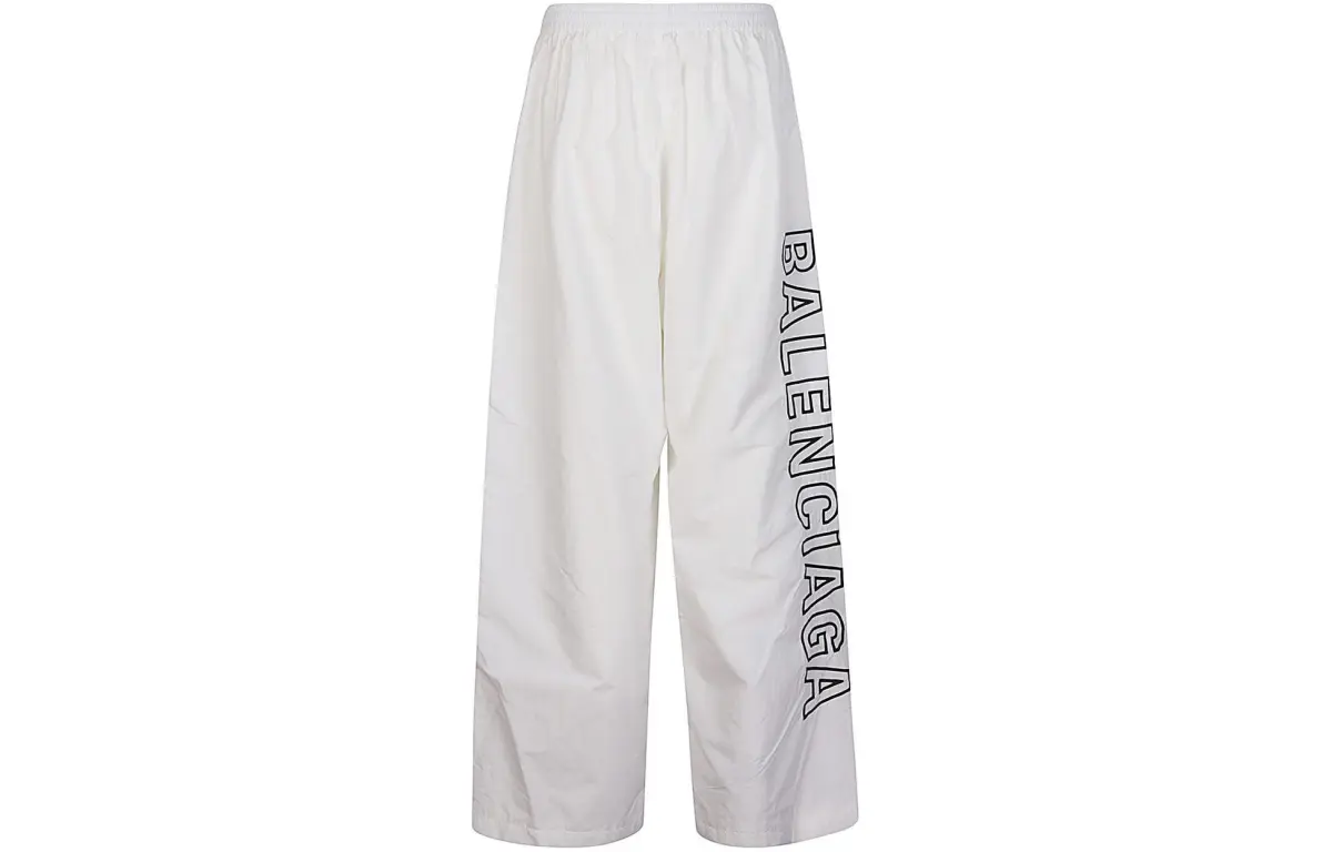 Balenciaga Casual Pants, Loose Fit Men's White