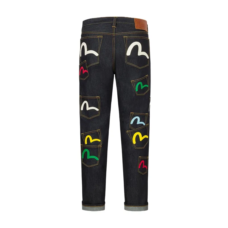 EVISU Jeans Men's Denim Blue Moderate Pencil Pants
