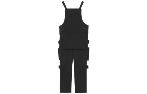 Burberry Jumpsuits Men's Black Boat Neck Moderate Overalls