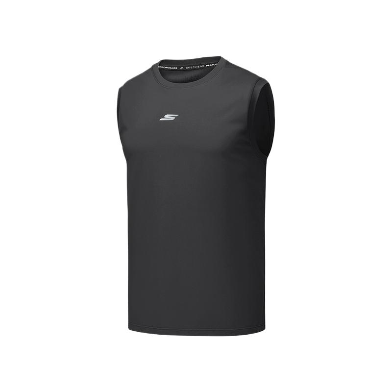 Skechers Skechers, elastic silk comfortable soft vest for training for gym, sun protection, for running