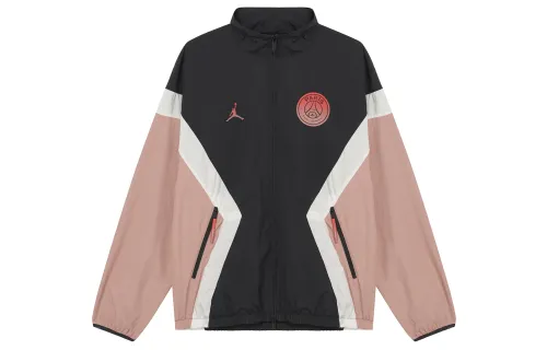 Jordan Paris Saint Germain FW24 Jacket Men's Rusty Pink/Gray Black/Sail White/Infrared Red