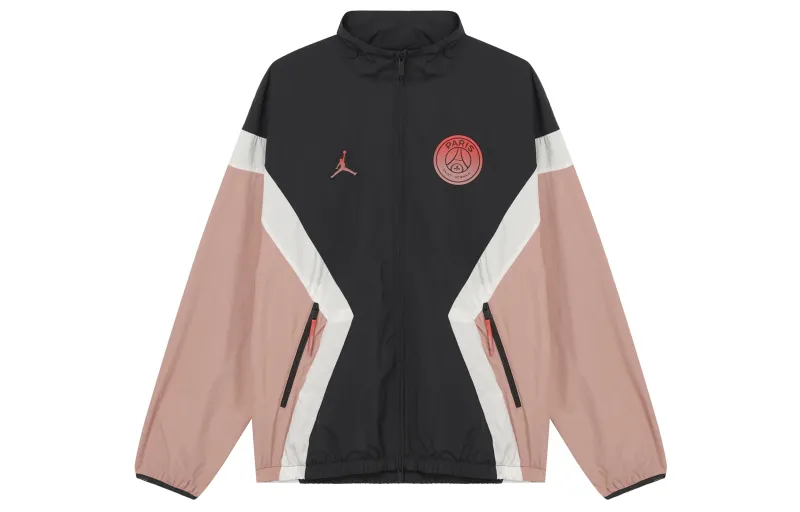 Jordan Paris Saint Germain FW24 Jacket Men's Rusty Pink/Gray Black/Sail White/Infrared Red