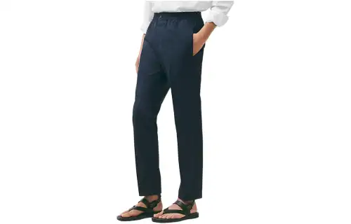 HERMES Casual Pants Men's Marine Blue Moderate Other