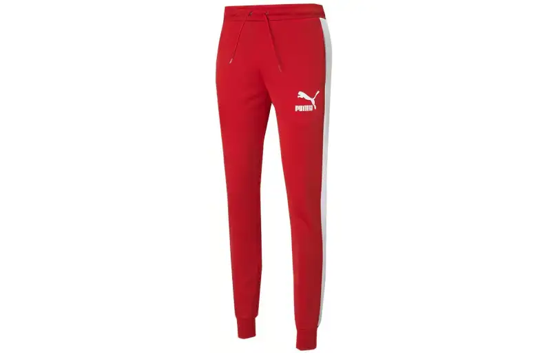 PUMA Knitted Sweatpants Men's Red