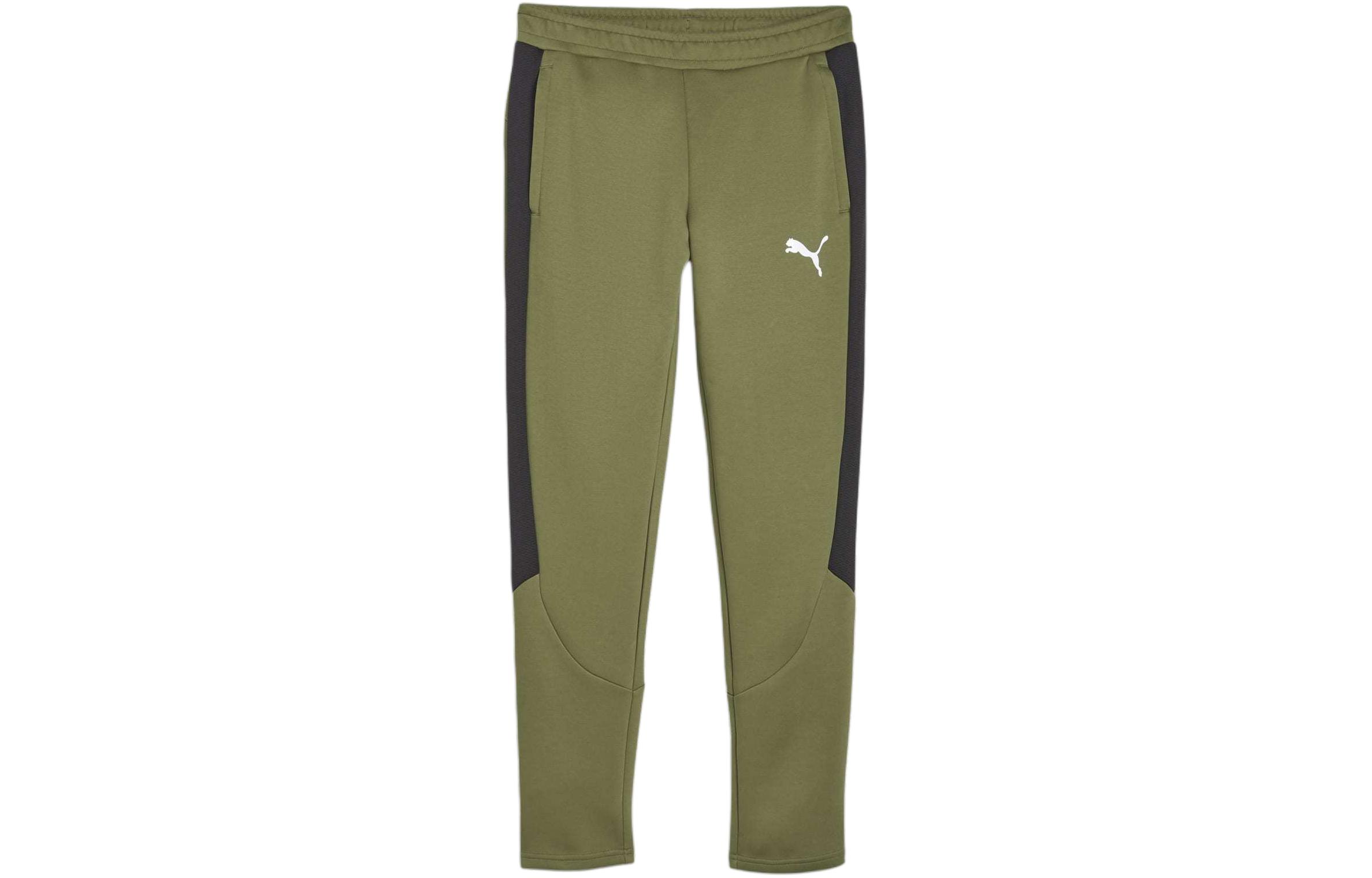 PUMA EVOSTRIPE Knitted Sweatpants Men's Olive Green