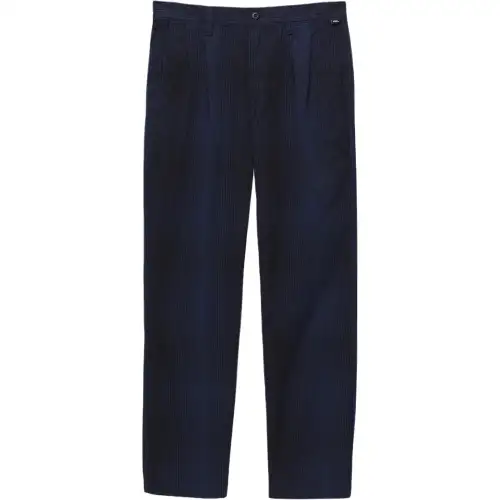 Vans Authentic Chino Loose Tapered Plaid Knitted Sweatpants Men's Dress Blue/Black