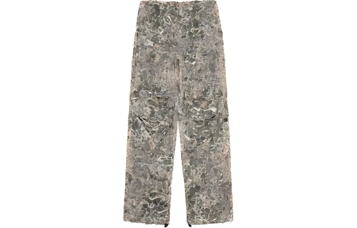 DIESEL Camo Burn Out Print Pants