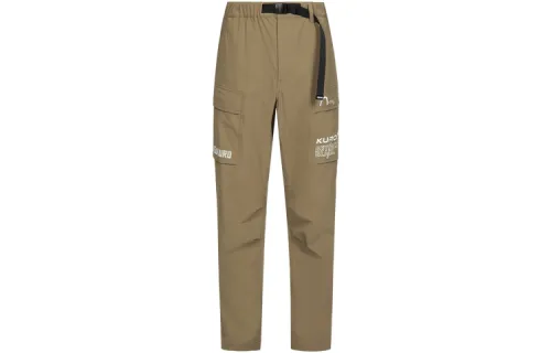 EVISU Casual Pants Men's Gray Khaki Color Moderate Straight Fit Pants