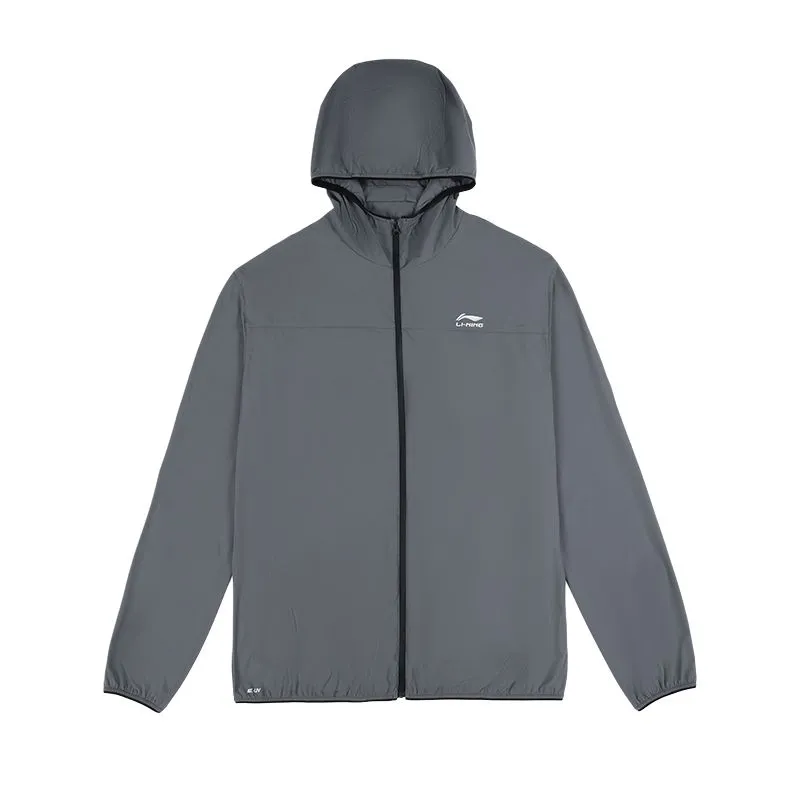Li Ning Sun Protection Clothing Men's Thunderstorm Gray