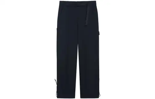 Li Ning Casual Pants Men's Black Moderate Straight Fit Pants