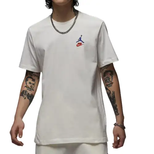 Jordan T Shirts Men's White Crew Neck Moderate