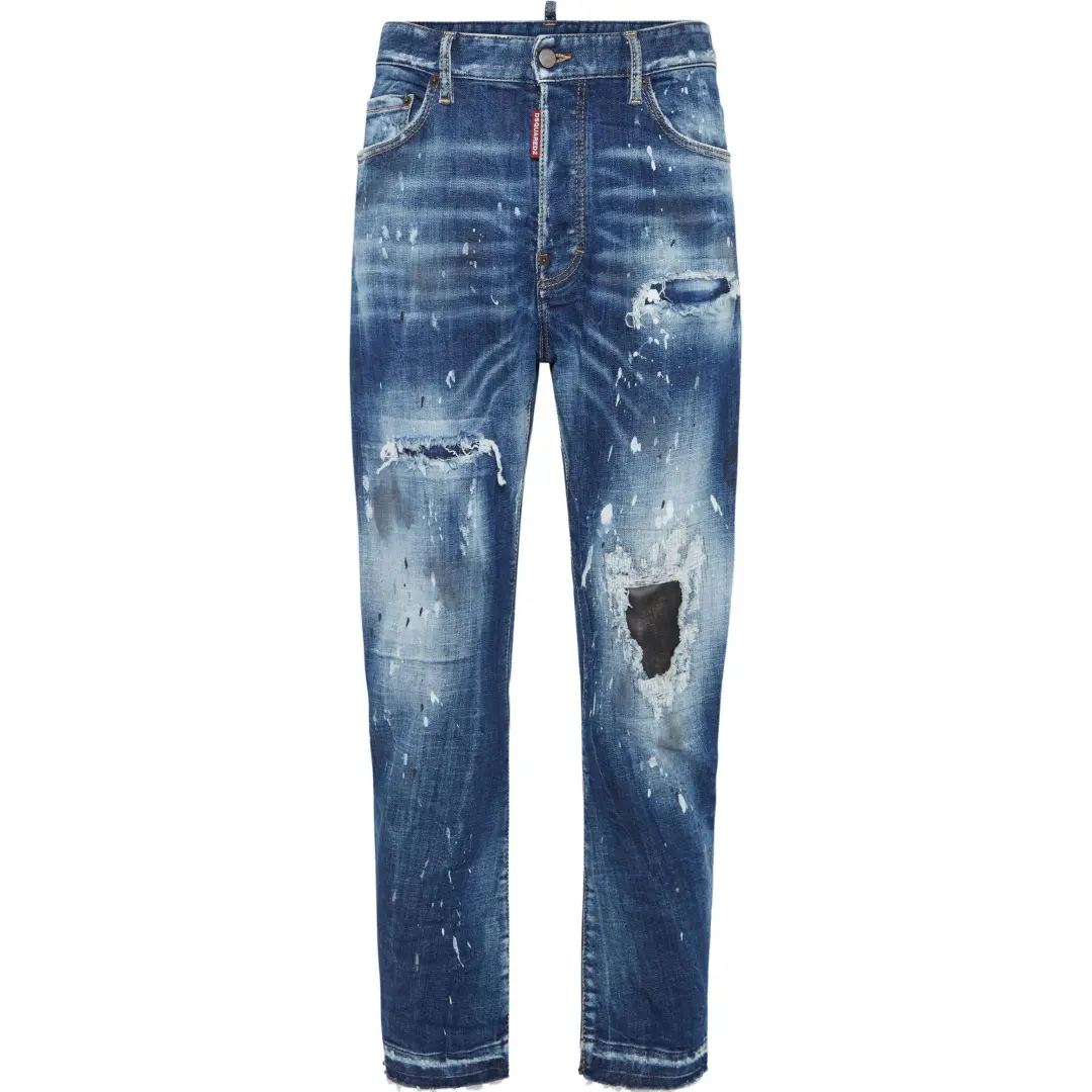 Dsquared2 Medium Ripped Wash Bro Jeans