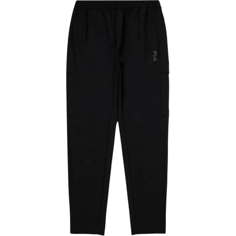 FILA Casual Pants Men's Black Moderate Straight Fit Pants