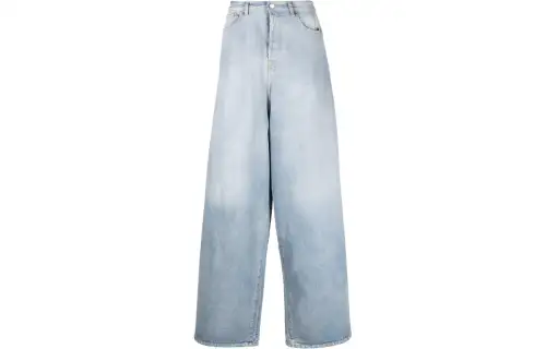 Vetements Destroyed wide-leg jeans