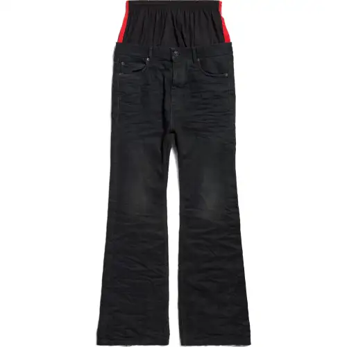 Balenciaga Layered Flared Jeans
