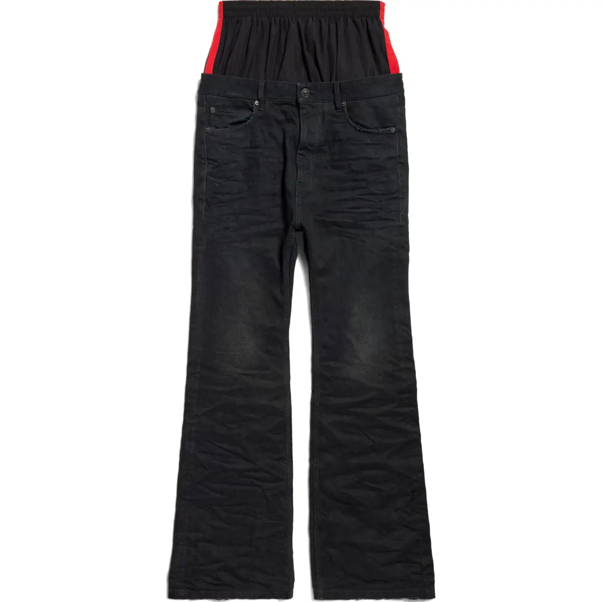 Balenciaga Layered Flared Jeans