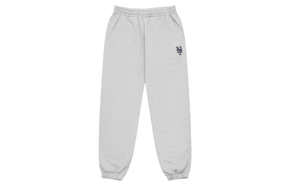 MLB Basic Collection New York Mets 24FW Knitted Sweatpants Unisex Heather Gray