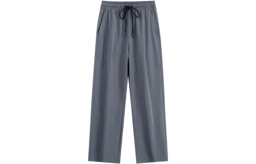 JEANSWEST Casual Pants Unisex Thin Straight Fit Pants