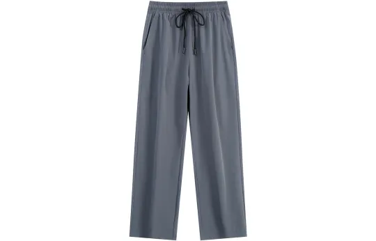 JEANSWEST Casual Pants Unisex Thin Straight Fit Pants