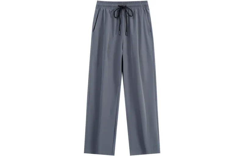 JEANSWEST Casual Pants Unisex Thin Straight Fit Pants