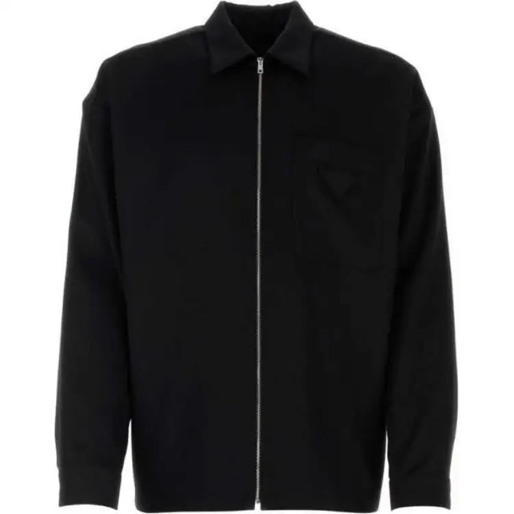 PRADA Long Sleeved Zipped Knitted Jacket