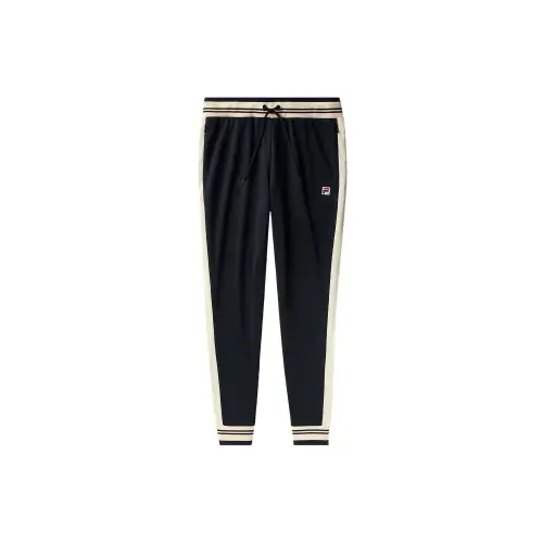 FILA Casual Pants Men's Black Moderate Cuffed Pants