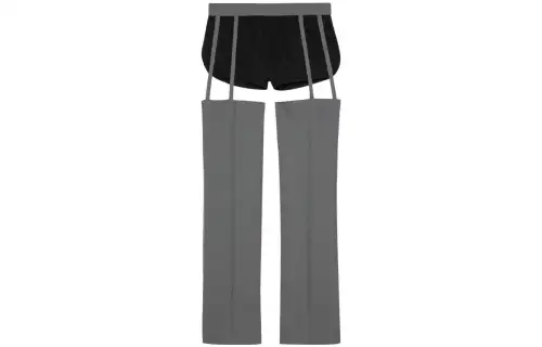 GUCCI Casual Pants Men's Gray Moderate Straight Fit Pants