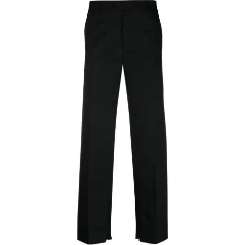 OFF-WHITE logo-embroidered tailored trousers
