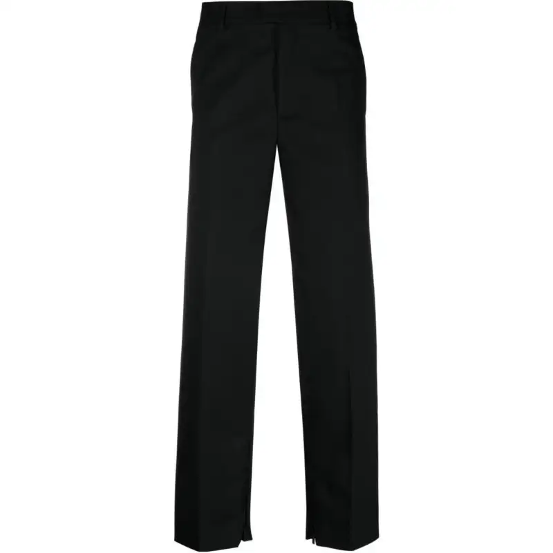 OFF-WHITE logo-embroidered tailored trousers