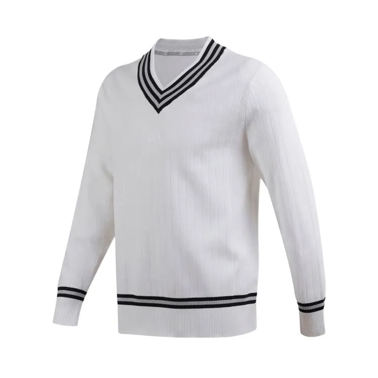 Adidas Sweaters Men's White V-neck Moderate