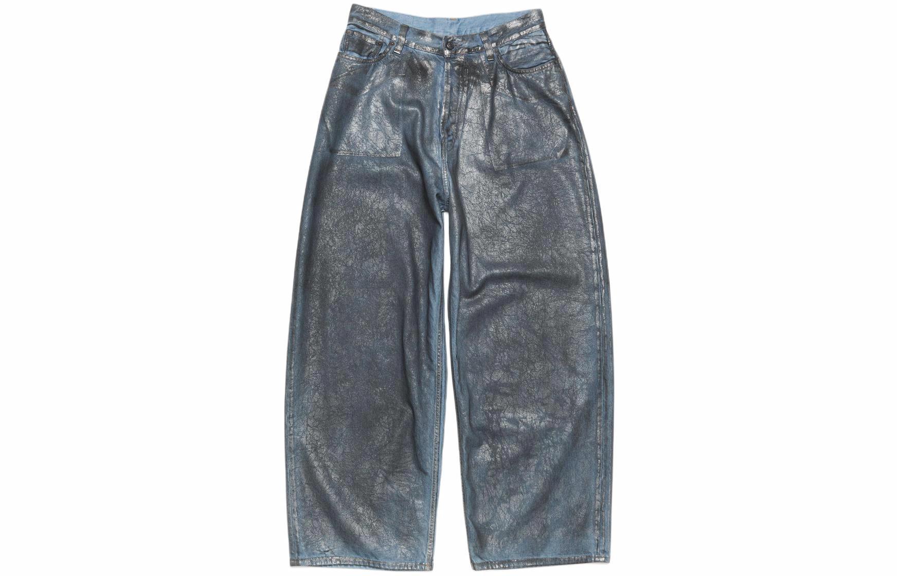 Мужские штаны Acne Acne Studios SS24 (серебристо-синие)