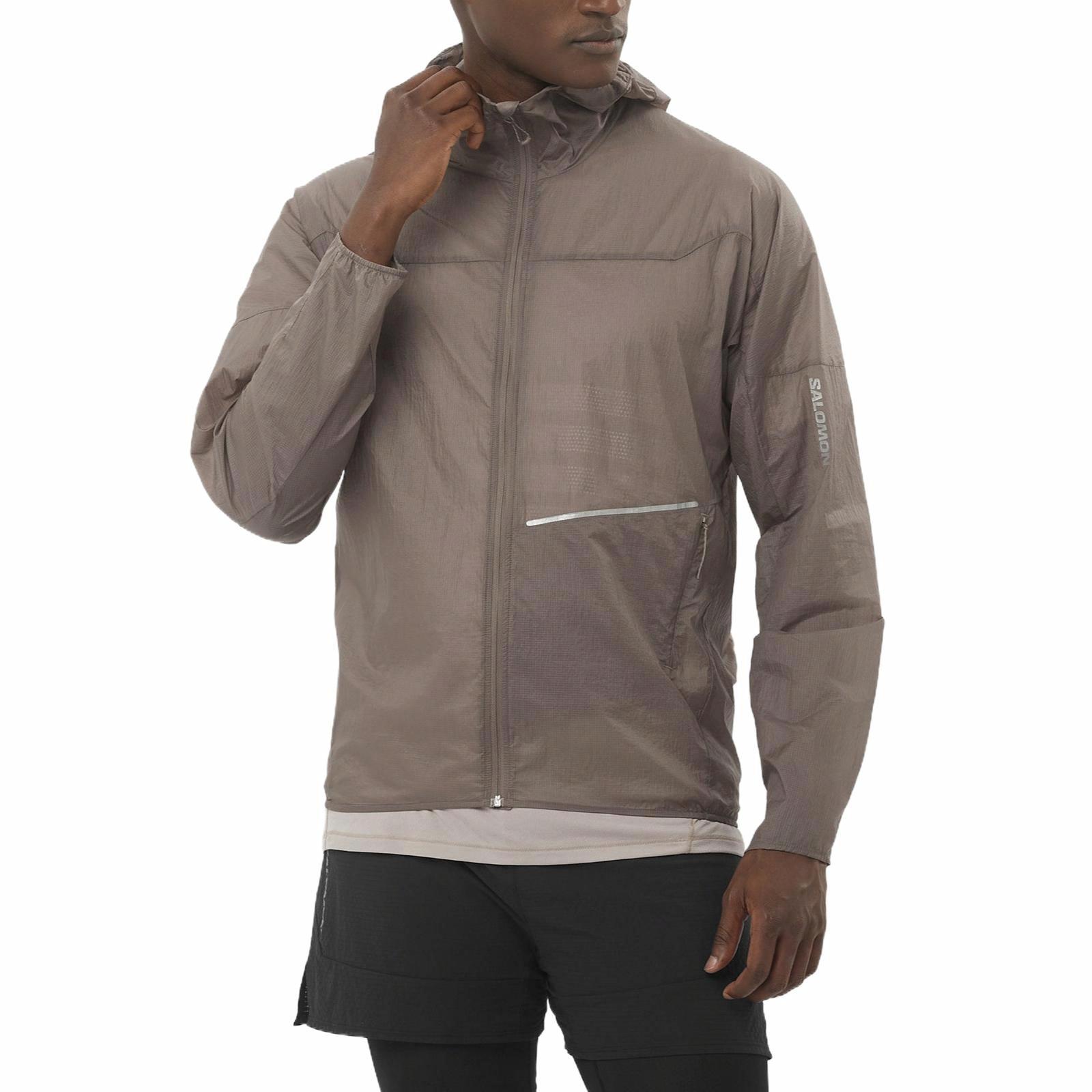 Мужская куртка Salomon SENSE AERO WIND (серая)