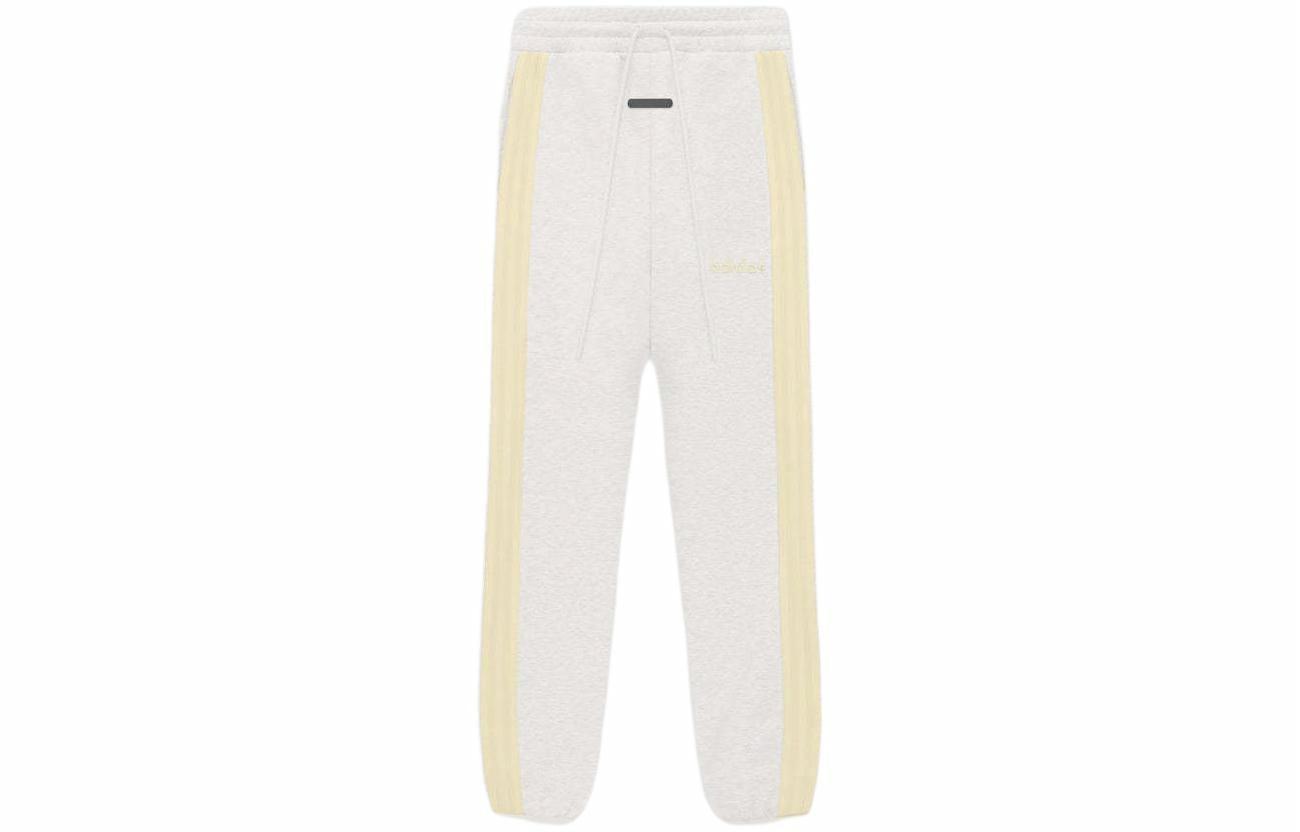 Спортивные штаны Fear of God Athletics x adidas (серо-белые)